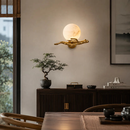 Elarvune Alabaster Branch Wall Lamp 4