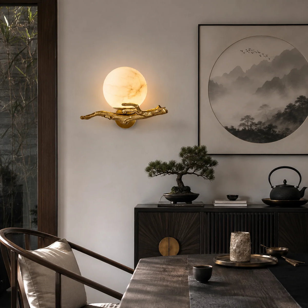 Elarvune Alabaster Branch Wall Lamp 5