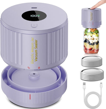 Electric Mason Jar Vacuum Sealer Kit - Keep Freshness Fast!