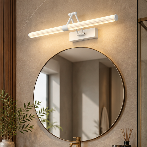 Royelux Modern LED Bathroom Vanity Light Adjustable Wall Mounted Mirror Fixture
