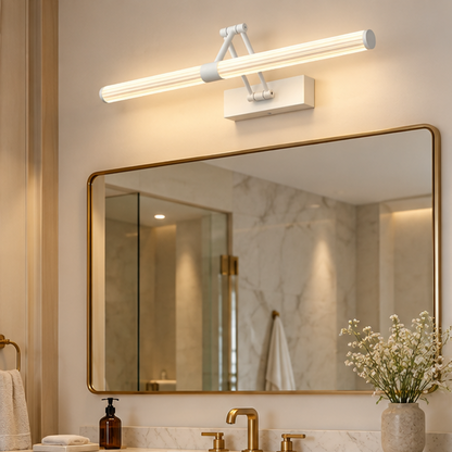 Royelux Modern LED Bathroom Vanity Light Adjustable Wall Mounted Mirror Fixture