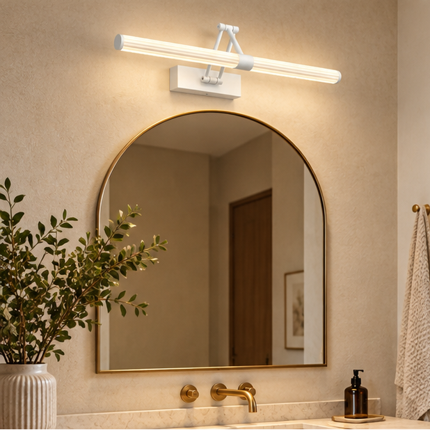 Royelux Modern LED Bathroom Vanity Light Adjustable Wall Mounted Mirror Fixture