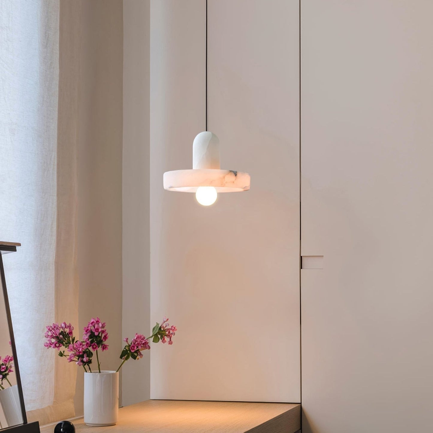 Elegant Alabaster Marble Pendant Light 7