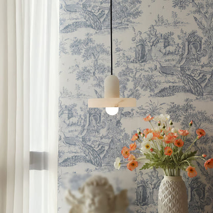 Royelux Marble Dining Pendant Light-Modern Minimalist White Stone Fixture
