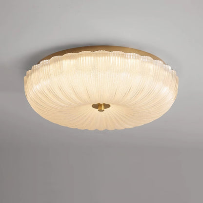 Elegant Ceiling Light Frosted Glass Dimmable Gold Finish 8