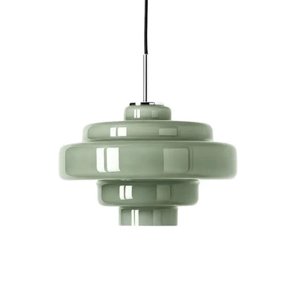 Elissa Modern Gloosy Tiered Glass Pendant Light 13