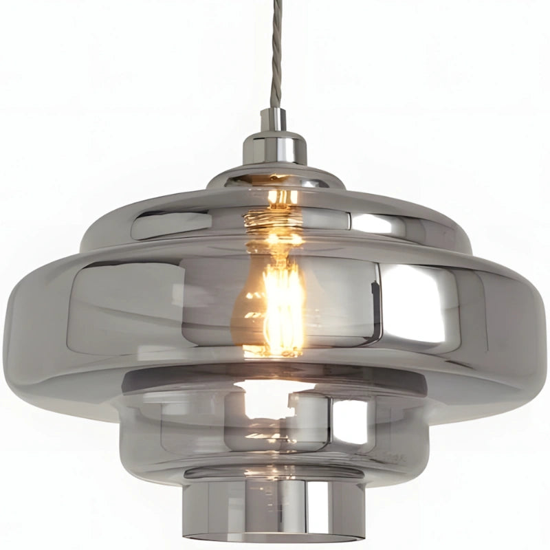 Elissa Modern Gloosy Tiered Glass Pendant Light 15