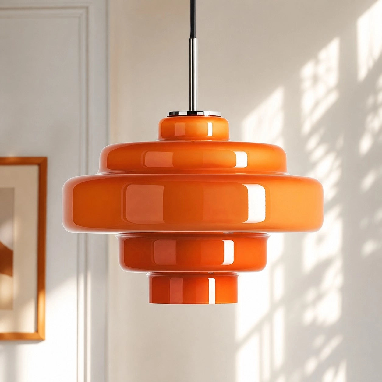 Elissa Modern Gloosy Tiered Glass Pendant Light 5