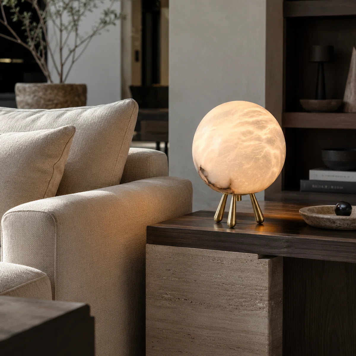 Elvara Alabaster Table Lamp 2