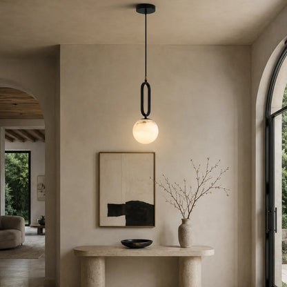 Elvarin Alabaster Globe Pendant Lamp 4