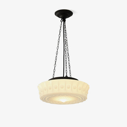 Embossed Glass Pendant 3