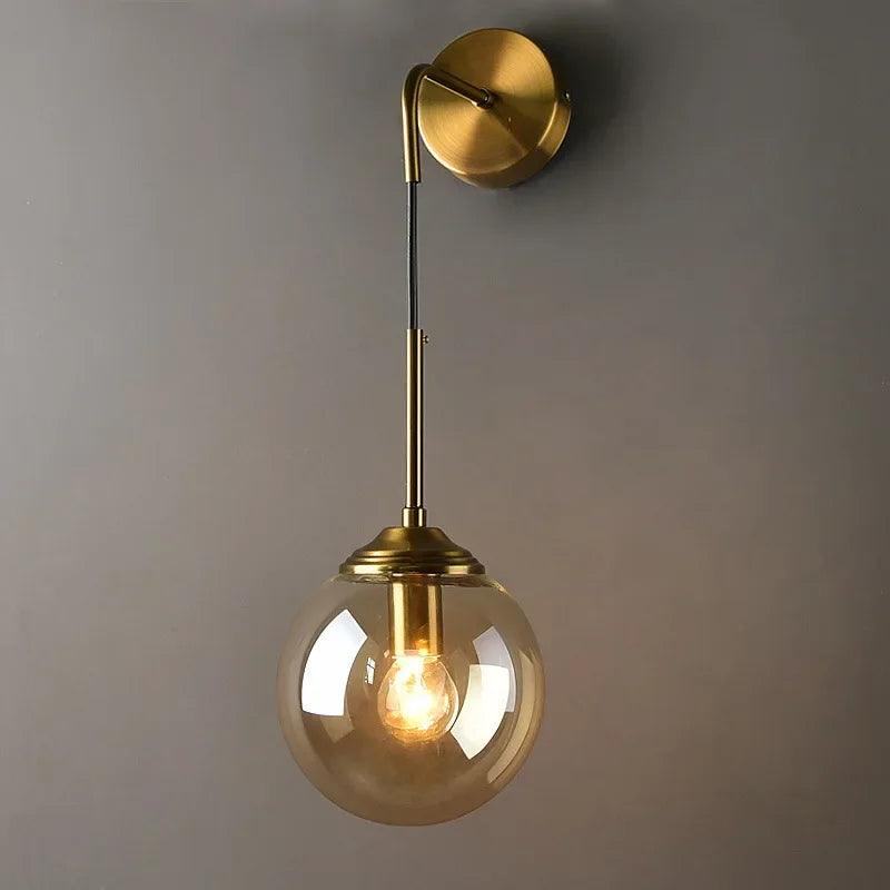LuxRoyale Nordic Glass Globe Wall Lamp - Elegant Home Decor