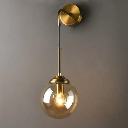 LuxRoyale Nordic Glass Globe Wall Lamp - Elegant Home Decor