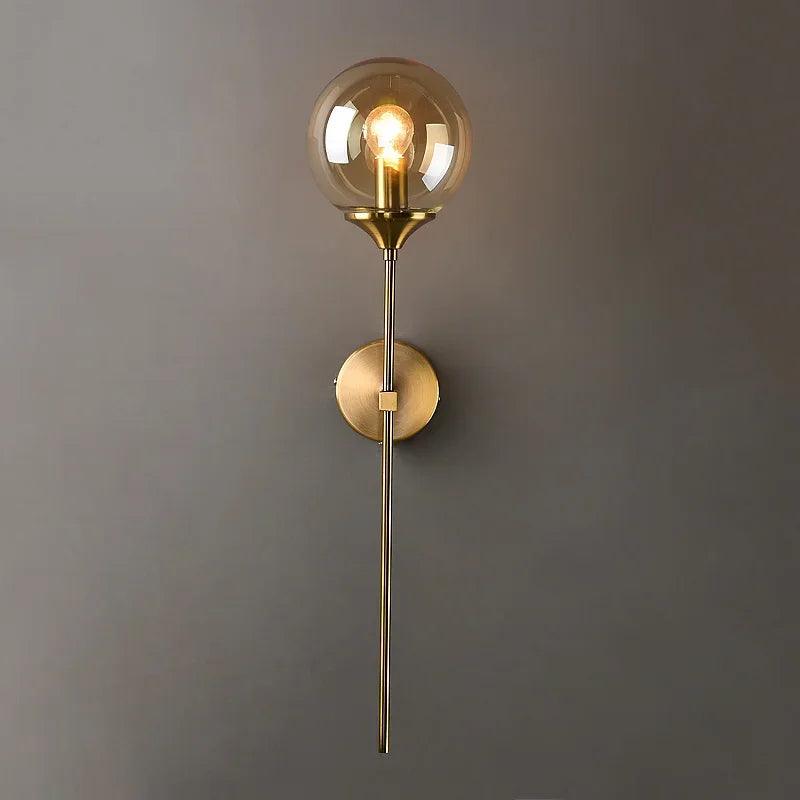 LuxRoyale Nordic Glass Globe Wall Lamp - Elegant Home Decor