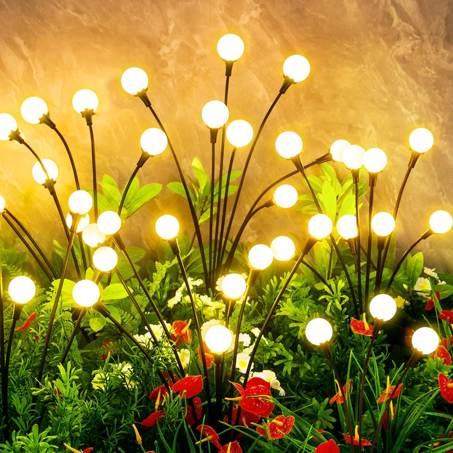 Enchanting Solar Garden Firefly Lights 0