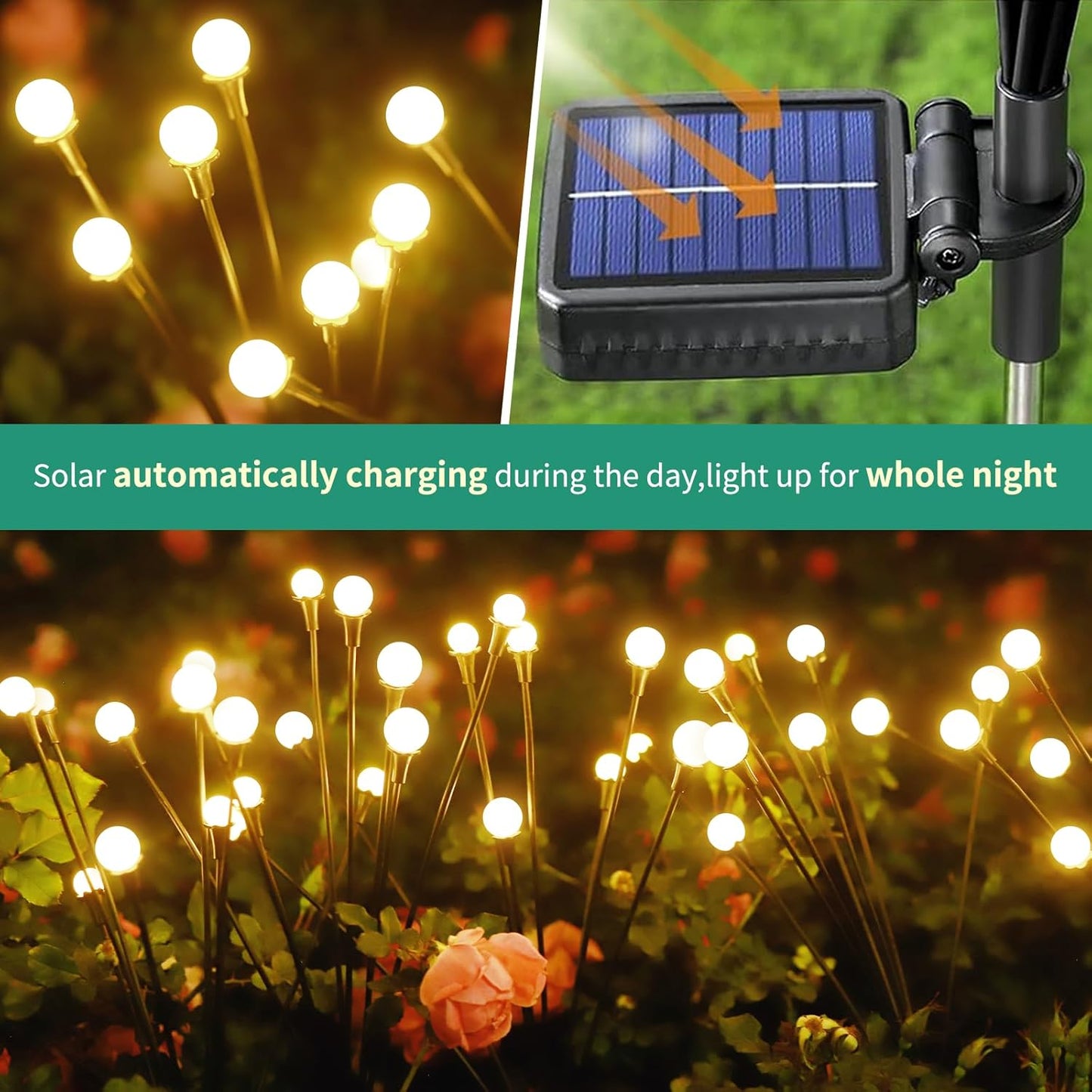 Enchanting Solar Garden Firefly Lights 2