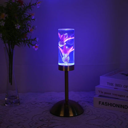 Royelux Floral Table Lamp With Real Flowers And Ambient Glow