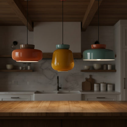 Evelyn Nordic Modern Colorful Bowl Ceramic Pendant Light 1