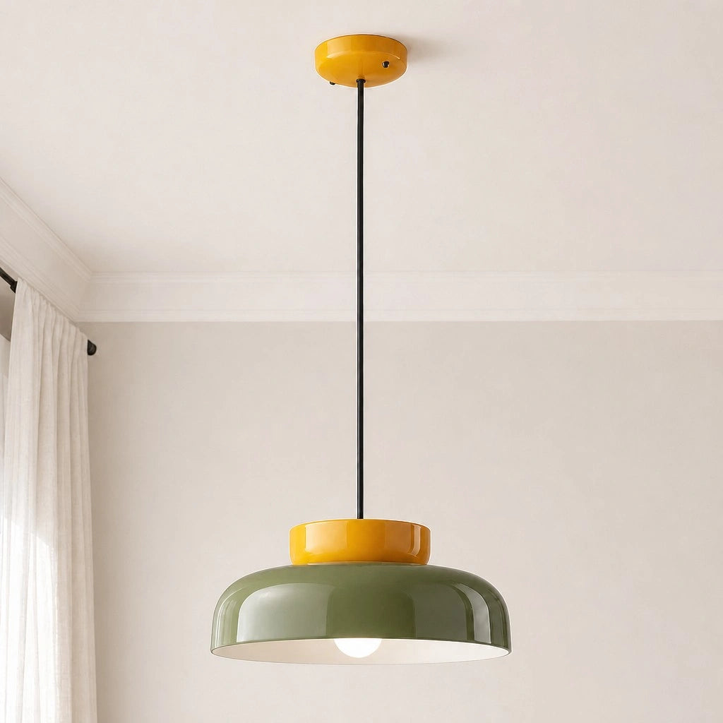 Evelyn Nordic Modern Colorful Bowl Ceramic Pendant Light 11