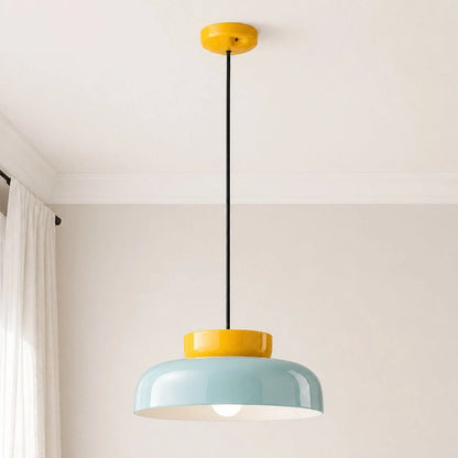 Evelyn Nordic Modern Colorful Bowl Ceramic Pendant Light 14