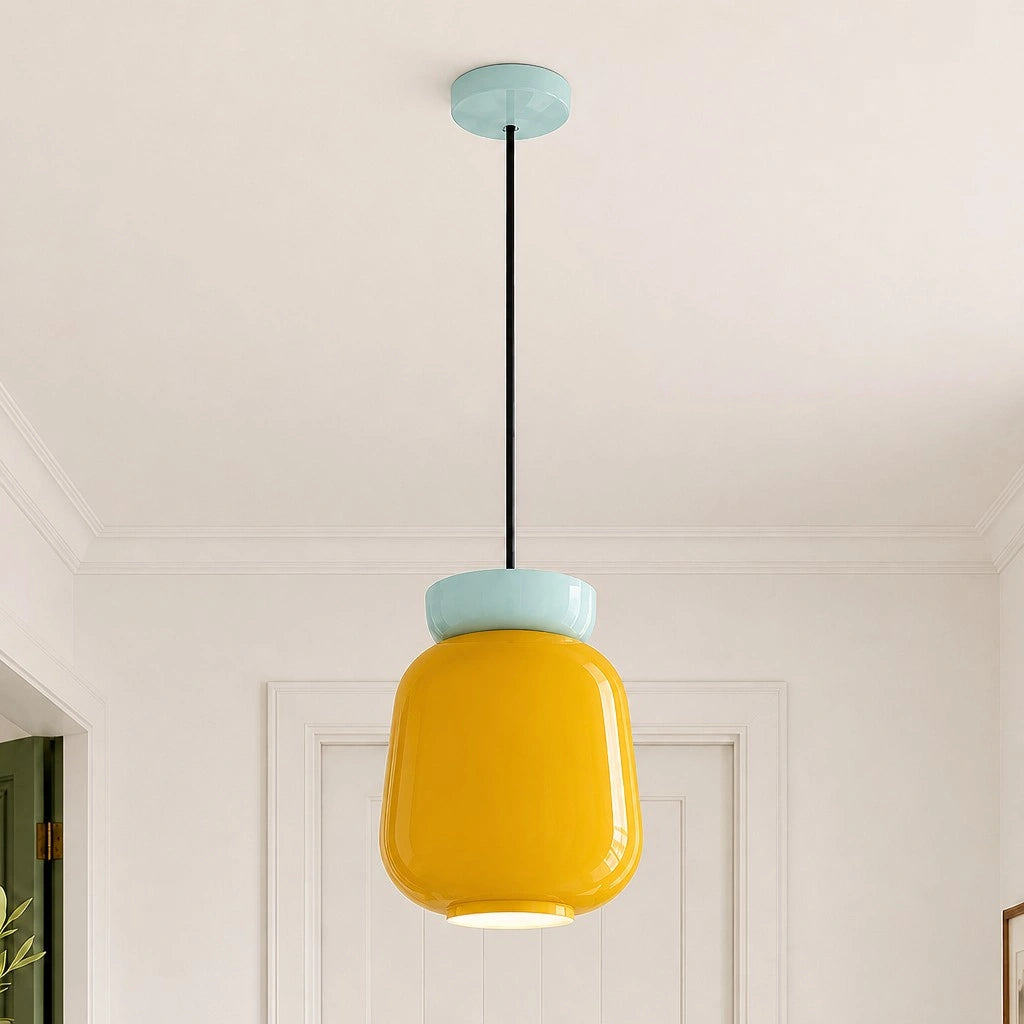 Evelyn Nordic Modern Colorful Bowl Ceramic Pendant Light 17