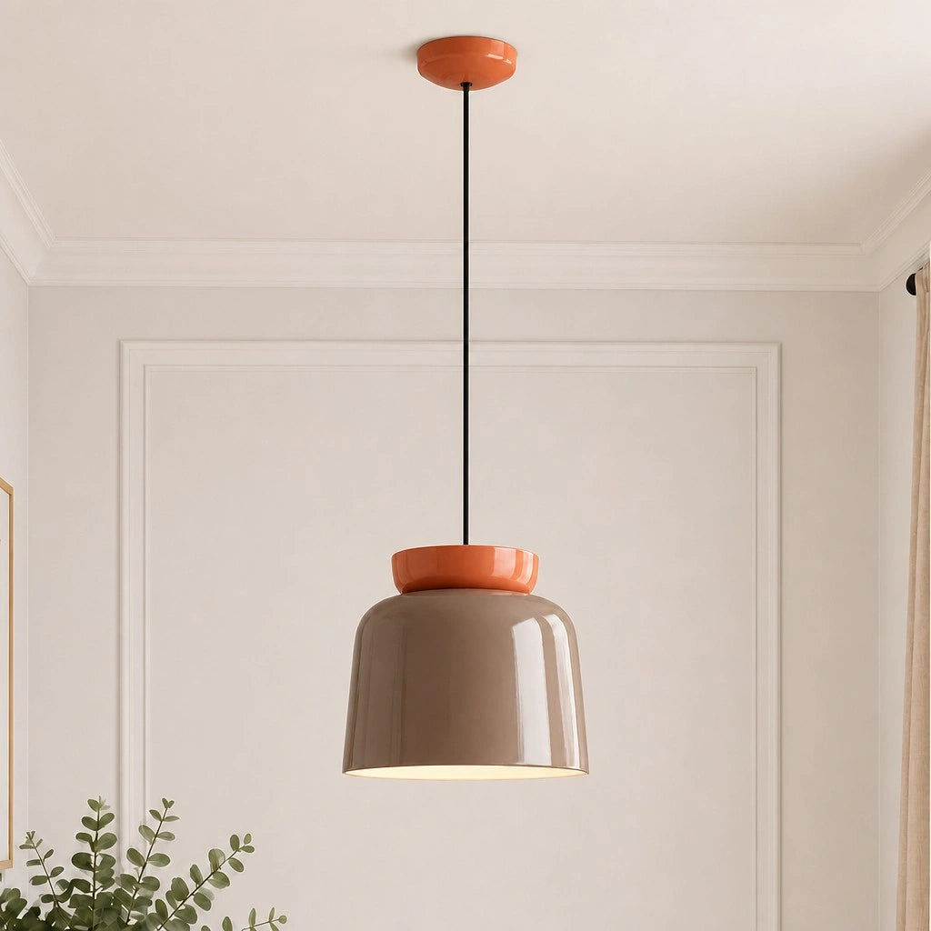 Evelyn Nordic Modern Colorful Bowl Ceramic Pendant Light 19