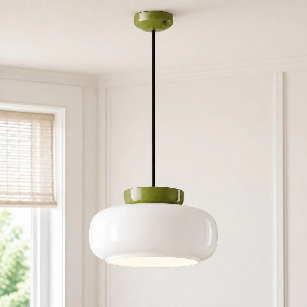 Evelyn Nordic Modern Colorful Bowl Ceramic Pendant Light 30