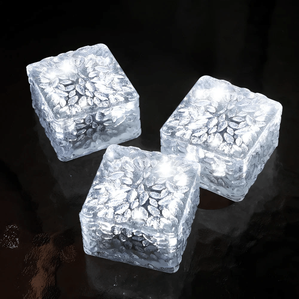 LuxRoyale Solar Brick Outdoor Light Dusk Sensor Auto On 10 Hour Glow