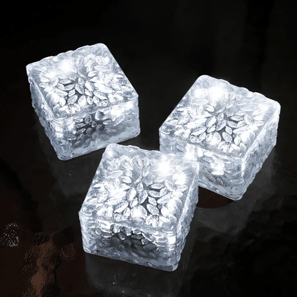 LuxRoyale Solar Brick Outdoor Light Dusk Sensor Auto On 10 Hour Glow