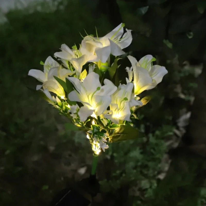 LuxRoyale Solar Flower Lights For Garden Pathway And Patio Decor