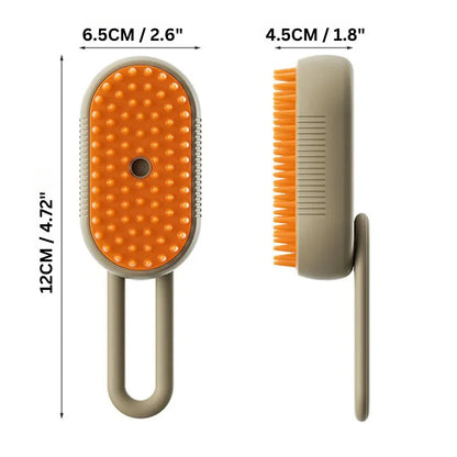 LuxRoyale Easy Groom Steam Brush for Stress-Free Cat Grooming