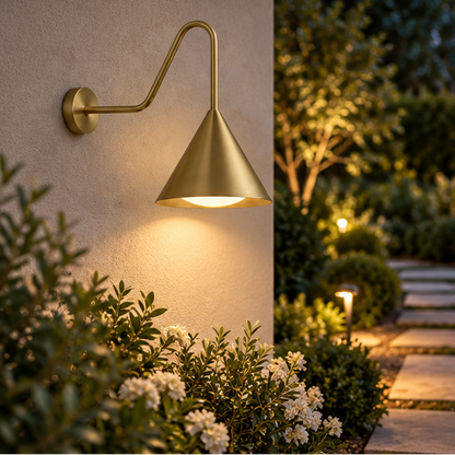 Exterior Wall Light with LED Bulb