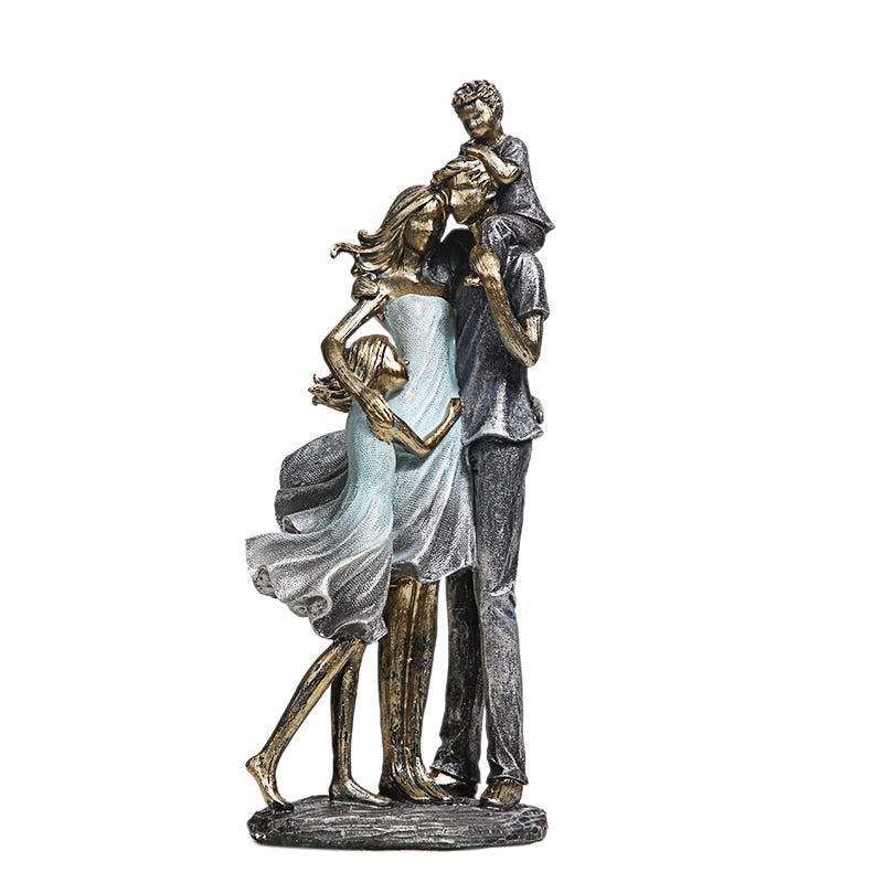 RoyaleGlow Family Embrace Sculpture - Modern Resin Figurine for Home Decor-Royale Basic