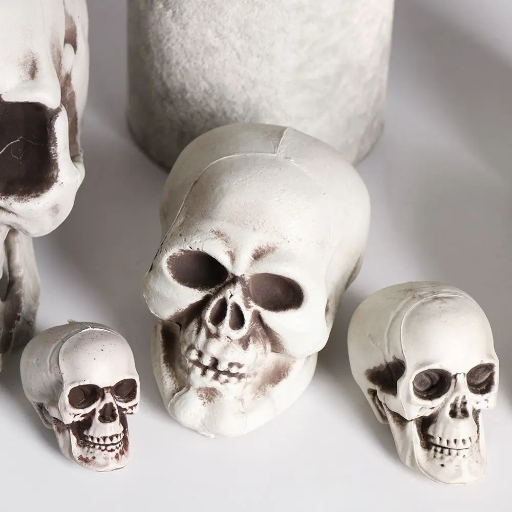 Fashion Halloween Props Skull Head Human Skeleton Hanging Decor Party Decoration Terrible Game Supplies All Size High Quality 4