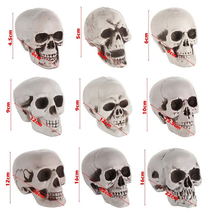 Fashion Halloween Props Skull Head Human Skeleton Hanging Decor Party Decoration Terrible Game Supplies All Size High Quality 5