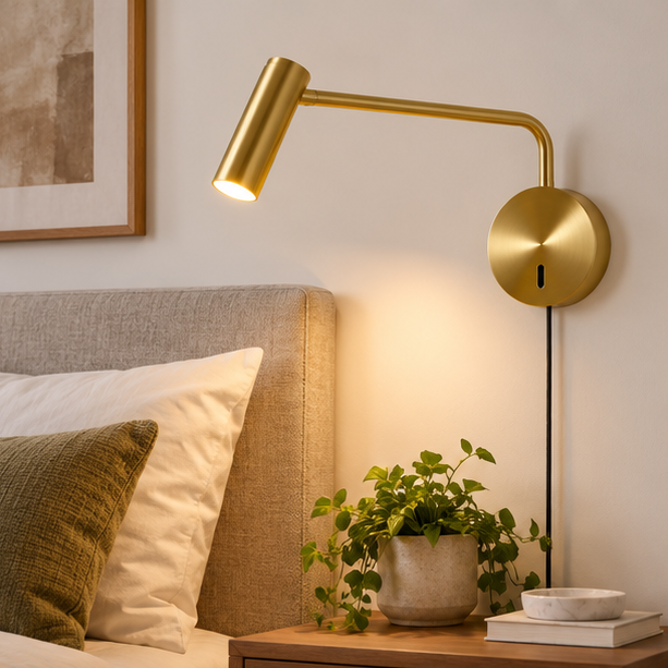 Fashion Modern Reading Plug In Wall Lamp