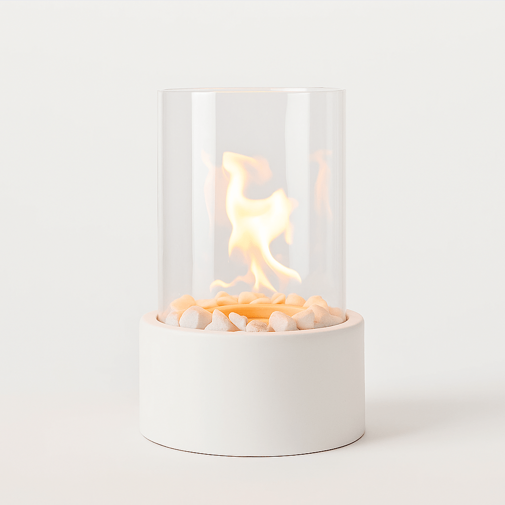 Fire Pit Tabletop Cozy Portable Cylinder Flame 1