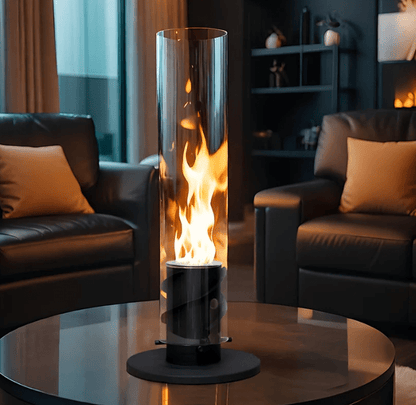 Fire Pit Tabletop Natural Gas Cozy Torch Flame 1