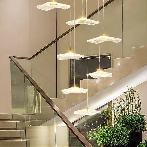 Fleur Contemporary Staircase Chandelier 3