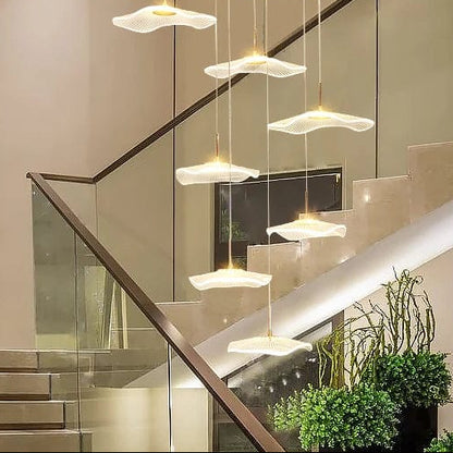 Fleur Contemporary Staircase Chandelier 3