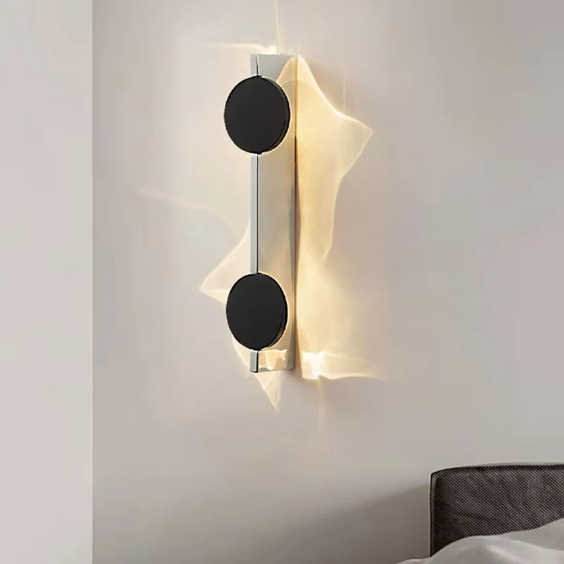 Luxora Ripple Rotating Wall Lamp - Unique Corrugated Wall Sconce with Dynamic Patterns