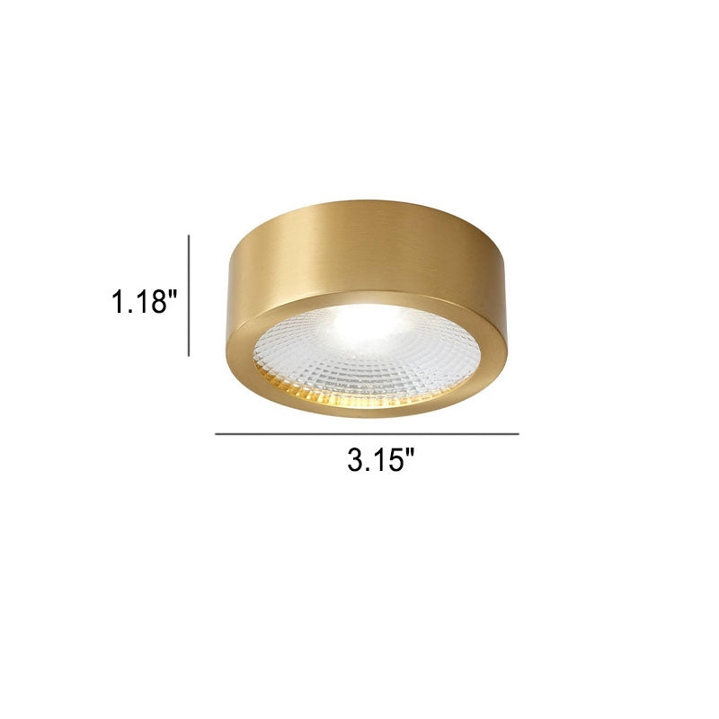 Flush Mount Ceiling Light Copper 4.72 in Built-In LED Modern Hallway Living Room Bedroom Lighting | Kalsten 4