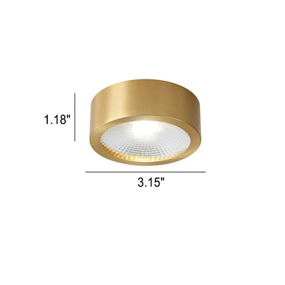Flush Mount Ceiling Light Copper 4.72 in Built-In LED Modern Hallway Living Room Bedroom Lighting | Kalsten 4