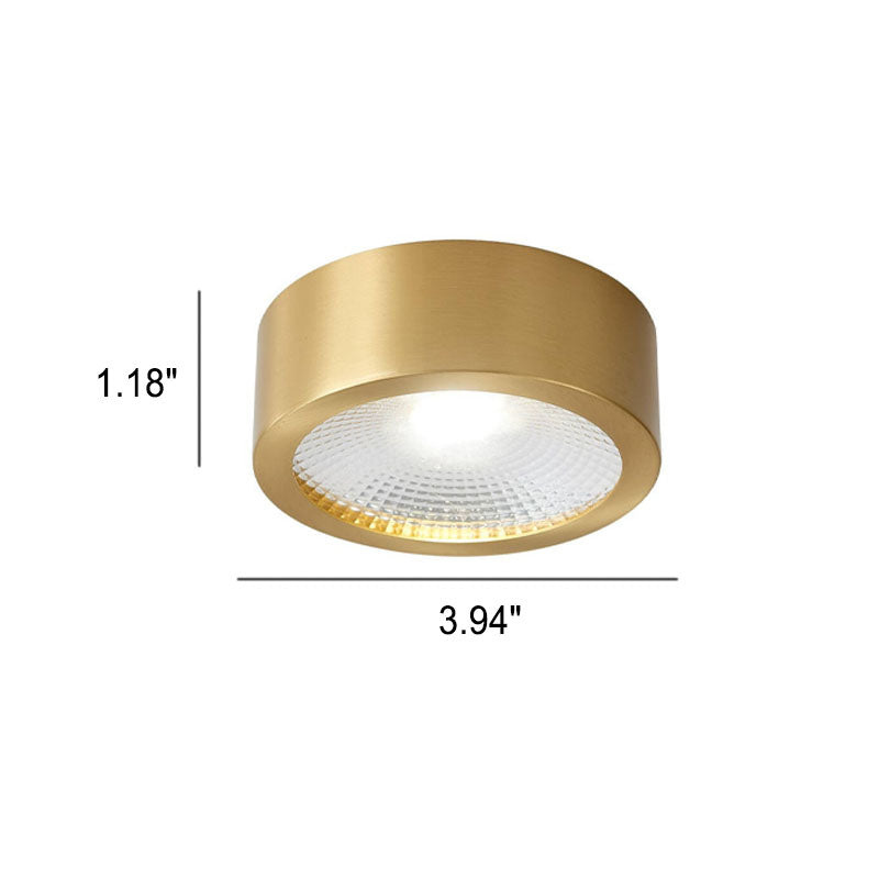 Flush Mount Ceiling Light Copper 4.72 in Built-In LED Modern Hallway Living Room Bedroom Lighting | Kalsten 5