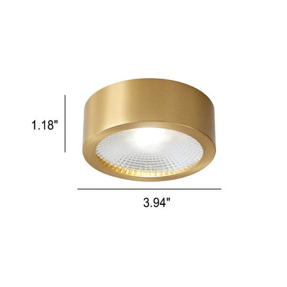 Flush Mount Ceiling Light Copper 4.72 in Built-In LED Modern Hallway Living Room Bedroom Lighting | Kalsten 5