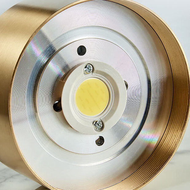 Flush Mount Ceiling Light Copper 4.72 in Built-In LED Modern Hallway Living Room Bedroom Lighting | Kalsten 7