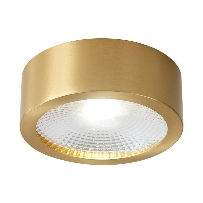 Flush Mount Ceiling Light Copper 4.72 in Built-In LED Modern Hallway Living Room Bedroom Lighting | Kalsten 8