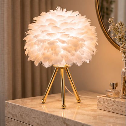 Royallure Feather LED Modern Table Lamp - 7 Colors