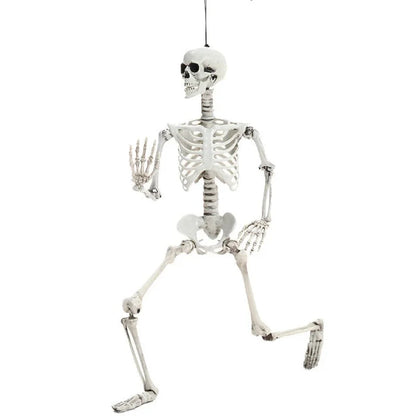 Full Life Size Human Skeleton Halloween Prop 90CM Haunted House Hanging Props Halloween Movable Skeleton Halloween Ornament Toys 3