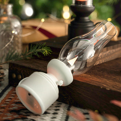 RoyaleGlow LED Vintage Kerosene Lamp, Electronic Swinging Candle